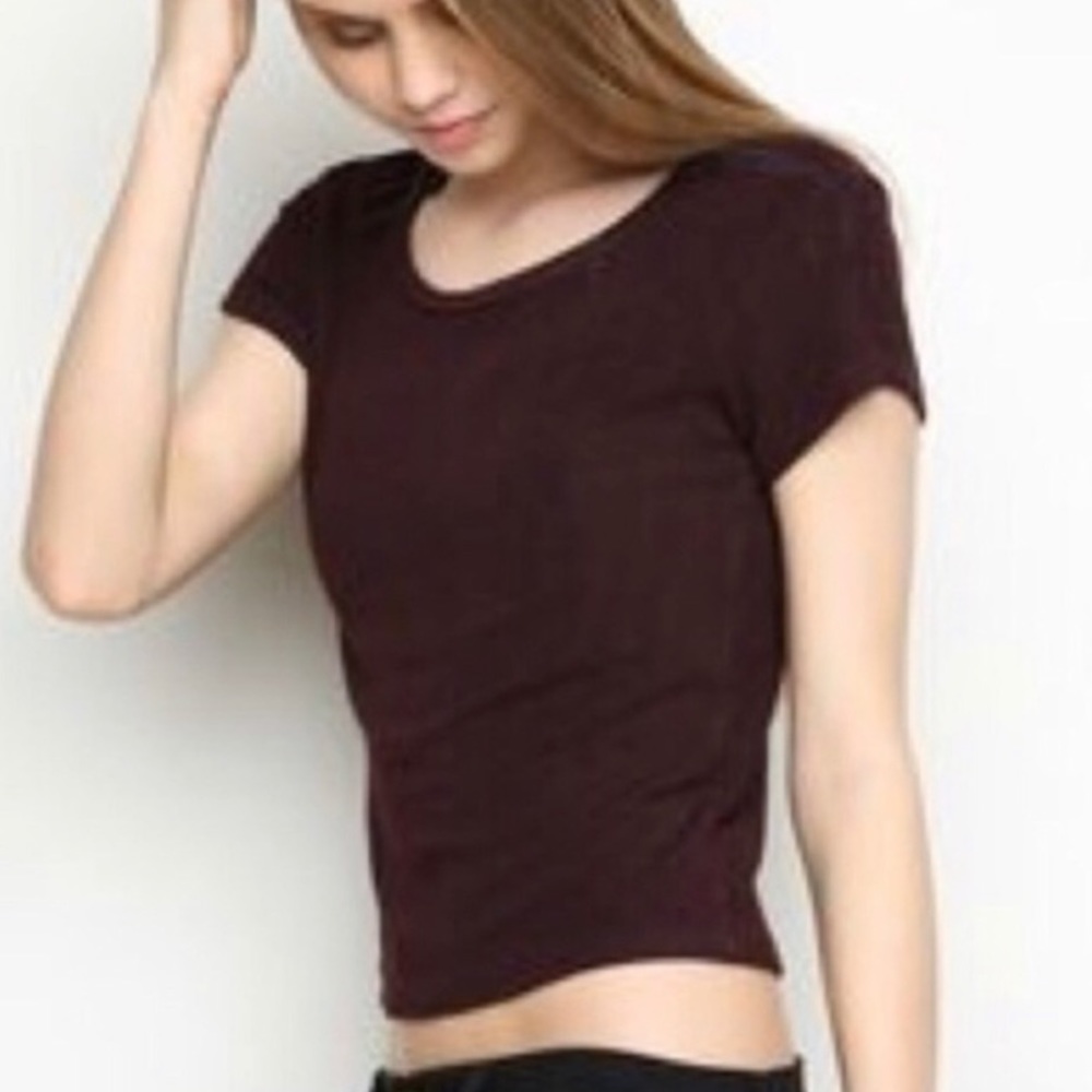 Brandy Melville Maroon Tee